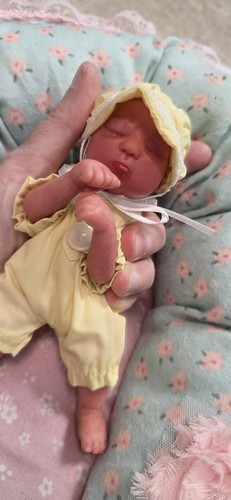 Reborn doll mini ooak art - doll,